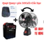 Quạt tích điện mini để bàn Pin 30 Cell-2 Mức gió,Thiết Kế Nhỏ Gọn Sử Dụng Liên Tục Nhiều Giờ -Bảo Hành 24 Tháng