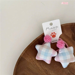 Set 2 cột tóc nhồi bông hình ngôi sao, trái tim, thỏ,…dễ thương phong cách HQ