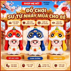 Đồ Chơi Sư Tử Nhảy Múa Cho Bé, Mô Hình Lân Sư Rồng Mini Dễ Thương