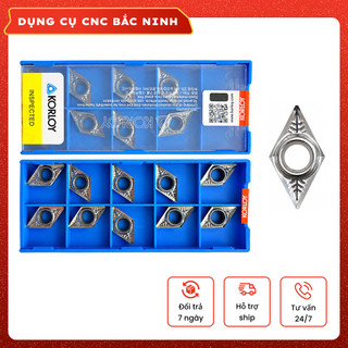 1 hộp Chip tiện D11 hãng KORLOY Hàn Quốc (DCGT11T304) chuyên tiện nhôm gỗ nhựa