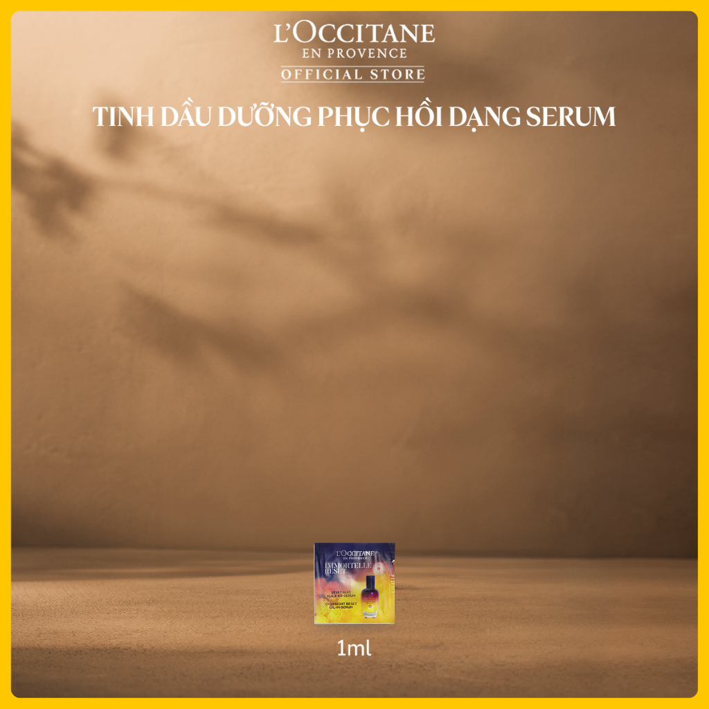 [HB GIFT] Tinh Chất Dưỡng Đêm Immortelle Overnight Reset Oil‑in‑Serum L’OCCITANE 1ML
