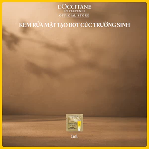 Gói Kem Rửa Mặt Cúc Trường Sinh L’Occitane Immortelle Divine Foaming Cleansing Cream 1 ml