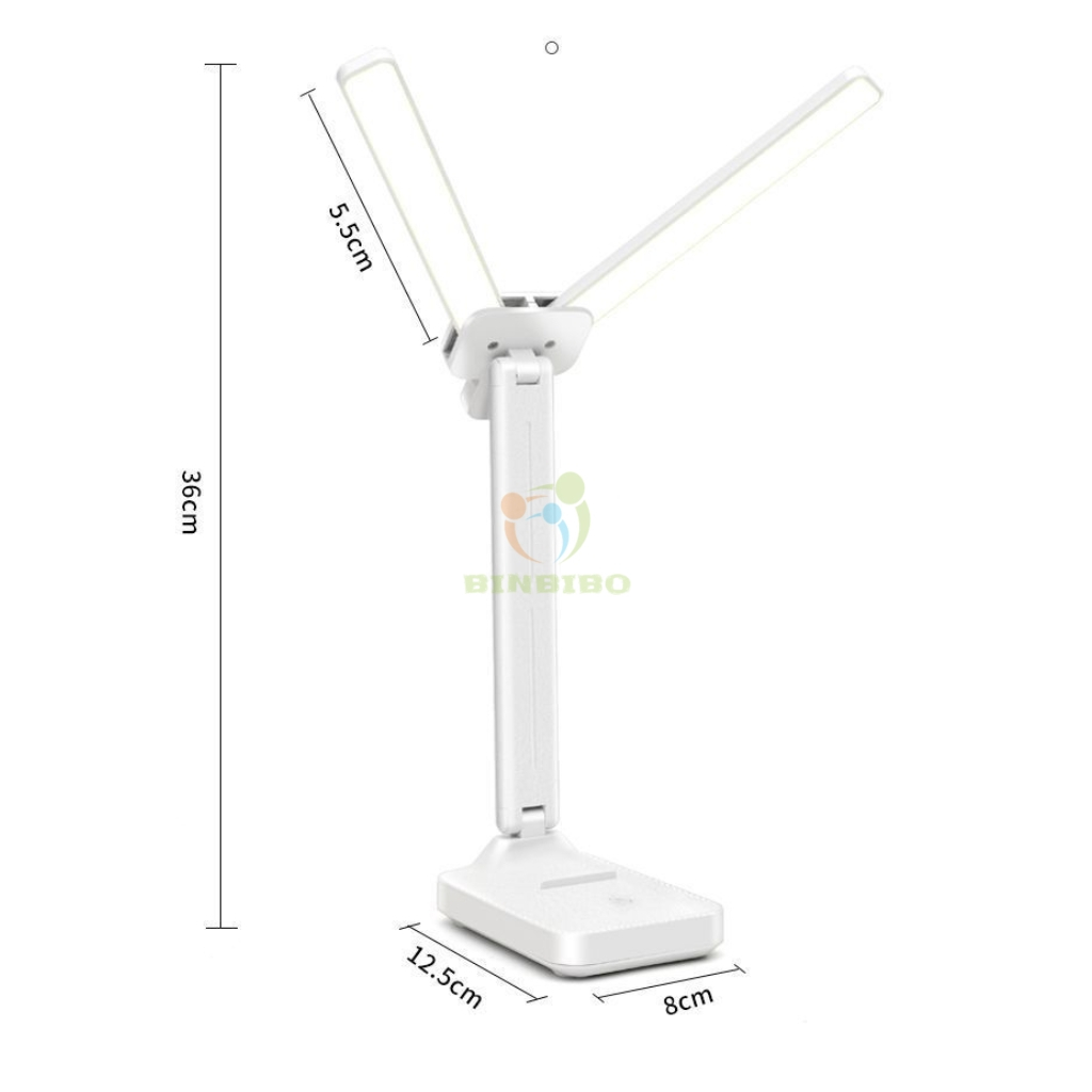 Đèn học chống cận để bàn tích điện mini cho bé hình ốc sên cực dễ thương -Binbibo