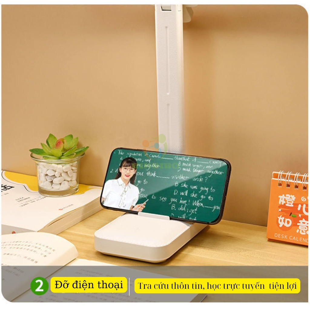 Đèn học chống cận để bàn tích điện mini cho bé hình ốc sên cực dễ thương -Binbibo
