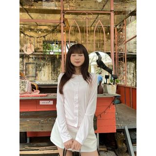 𝐁𝐚𝐛𝐲 𝐑𝐚𝐛𝐛𝐢𝐭 - Áo thun kiểu nữ, áo thun tay dài phối giả set nhien.official NSB00030