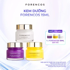 Combo 2 kem Dưỡng Ẩm Trắng Da, Chống Lão Hoá, Căng Bóng Và Trẻ Hoá FORENCOS Ban Ngày Và Ban Đêm 15g