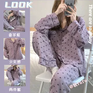Bộ Ngủ Nữ Dài Tay Hàng Cao Cấp, Đồ Bộ Mặc Nhà Bigsize Vải Đũi Xô Hoạ Tiết Lên Dáng Đẹp.