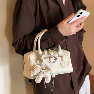Túi Đeo Chéo Chio Dáng Trống Đai Ngang Kèm Charm Cún hs396