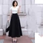 Chân Váy Nữ Midi ghép mảnh Hàng Cao Cấp, Chân Váy Dài Bigsize Cao Cấp Vải Nhập form đẹp