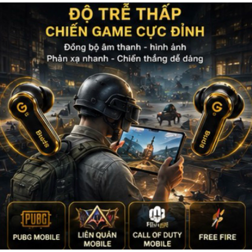 Tai Nghe Bluetooth Hổ Vằn Ap4 1571AM UF Golden Buds 2026 - Chống Ồn 45dB - Adaptive - Âm Thanh Mạnh Mẽ - Pin 8H | BigBuy360 - bigbuy360.vn