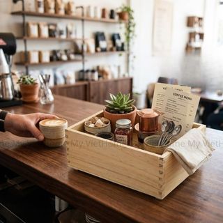 Khay Gỗ Đa Năng Cao Cấp - HAVEN I MY VIETHOME I Phục Vụ Quán, Nhà Hàng, Đựng Đồ, Sắp Xếp Nhà Cửa...