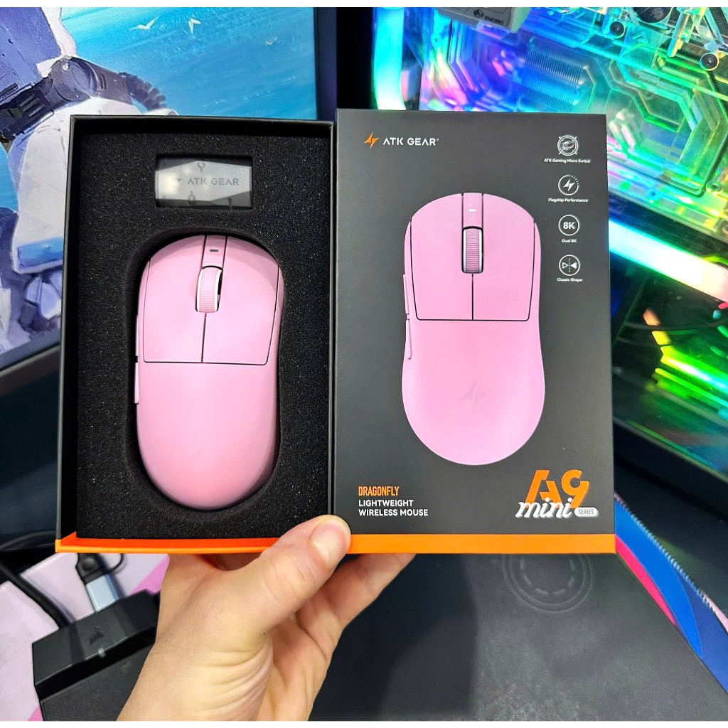 Chuột Siêu Nhẹ ATK A9 Mini+ | Mini 39g ( kèm dongle Gem 8k ) PAW3955 ...