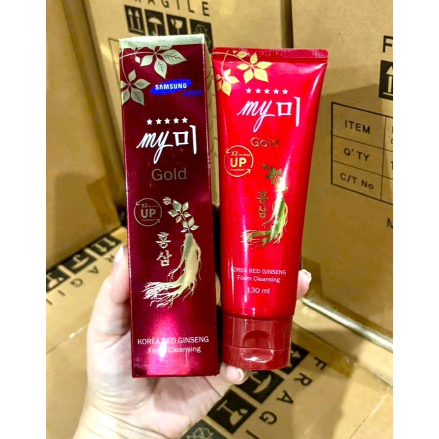 (Chính Hãng) Sữa Rửa Mặt Hồng Sâm Đỏ My Gold - 1 Tuýp