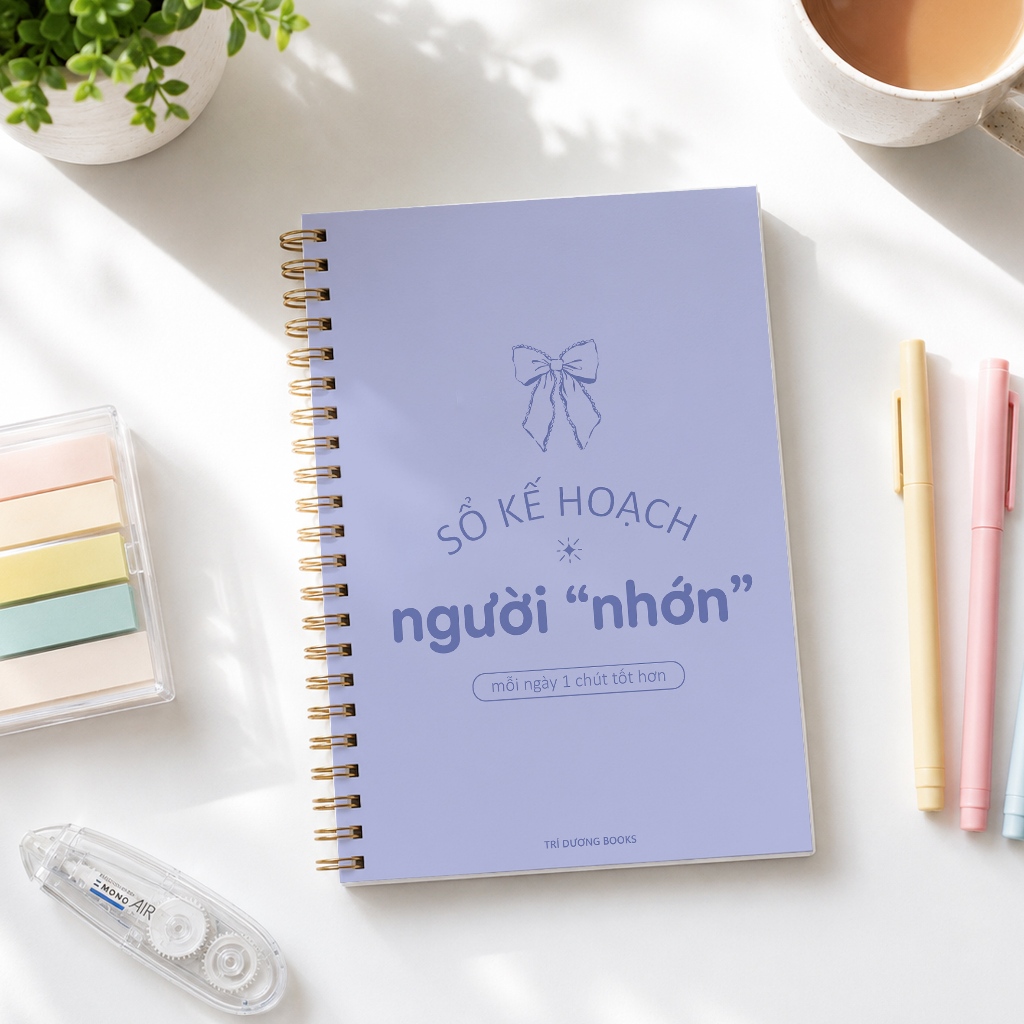 Sổ kế hoạch hằng ngày - Sổ kế hoạch Người “Nhớn” A5 120 trang ghi chép kế hoạch mục tiêu Nhật Ký Hàng Ngày Daily Planner