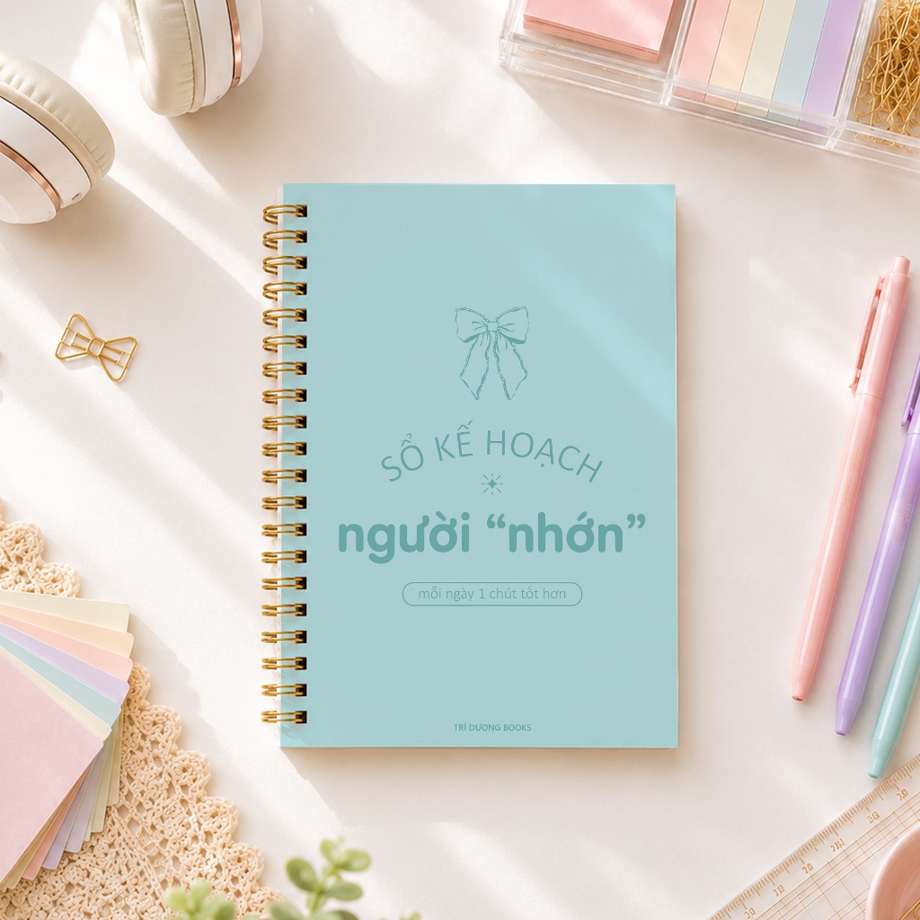 Sổ kế hoạch hằng ngày - Sổ kế hoạch Người “Nhớn” A5 120 trang ghi chép kế hoạch mục tiêu Nhật Ký Hàng Ngày Daily Planner