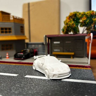 Porsche 911 gt3 in 3d màu ngẫu nhiên tỉ lệ 1/64 trang trí diorama - phụ kiện xe mô hình trang trí diorama - xe mô hình