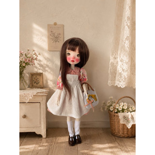 Váy hồng hoa size búp bê blythe,ob24