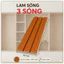 Tấm Nhựa Ốp Tường Giả Gỗ Cao Cấp – Tấm lam 3 sóng thấp - Màu Gỗ Đỏ Nam Phi có cắt theo yêu cầu shop inbox