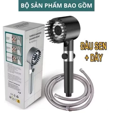 Bộ Vòi Sen Tăng Áp Massage 3 Chế Độ - Vòi Hoa Sen Tắm Nóng Lạnh Có Lõi Lọc Kháng Khuẩn Cao Cấp