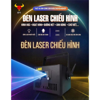 Đèn Hiệu Ứng Chiếu Hình 5W Lập Hổ, hỗ trợ vẽ đồ họa và hiển thị chữ theo ý thích, cảm biến âm thanh, dùng cho sân khấu