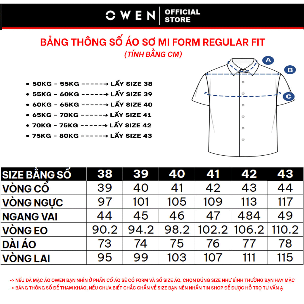 OWEN SALE - Áo Sơ Mi Owen Tay Dài, Màu Hồng Đậm , Họa Tiết Trơn, Form Regular Fit Lai Bầu, Chính Hãng