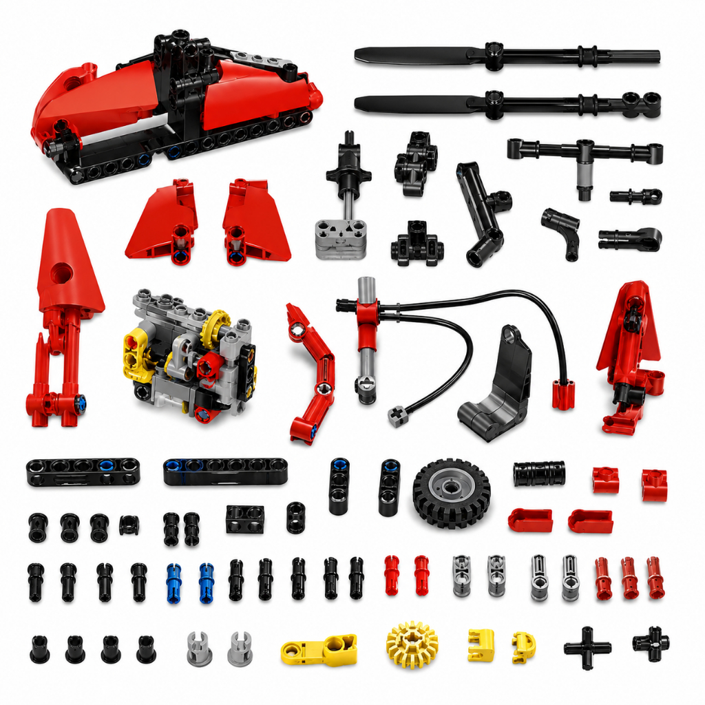 Bộ Lắp Ráp Trực Thăng Cơ Khí Đồ Chơi STEM Giáo Dục Cho Bé Đồ Chơi Trẻ Em