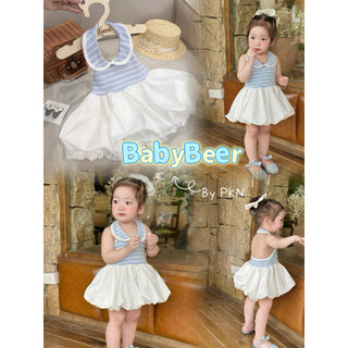 (BabyBeer-Chính Phẩm)_Váy Bí Cổ Yếm cho bé _Ảnh thật_FOM BÉ KH THÍCH RỘNG CÓ THỂ TĂNG SIZE