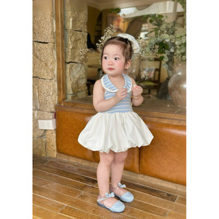 (BabyBeer-Chính Phẩm)_Váy Bí Cổ Yếm cho bé _Ảnh thật_FOM BÉ KH THÍCH RỘNG CÓ THỂ TĂNG SIZE