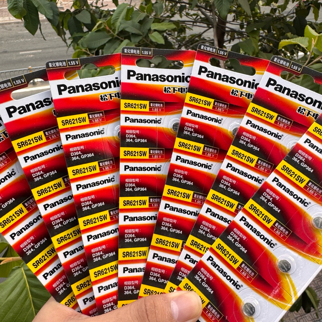 Pin Đồng Hồ Panasonic SR626/621SW 377/364 D377/364 GP377/364 1.55V Chính Hãng Pin Oxide Bạc Tuổi Thọ Cao