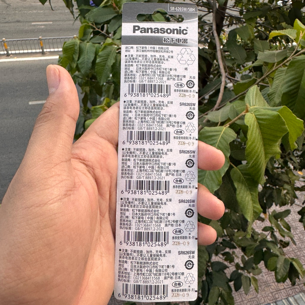 Pin Đồng Hồ Panasonic SR626/621SW 377/364 D377/364 GP377/364 1.55V Chính Hãng Pin Oxide Bạc Tuổi Thọ Cao