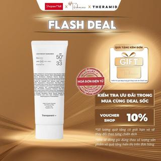 Kem Chống Nắng Kiềm Dầu Và Bảo Vệ Da Transparent Lab Lightweight Sunscreen SPF50+