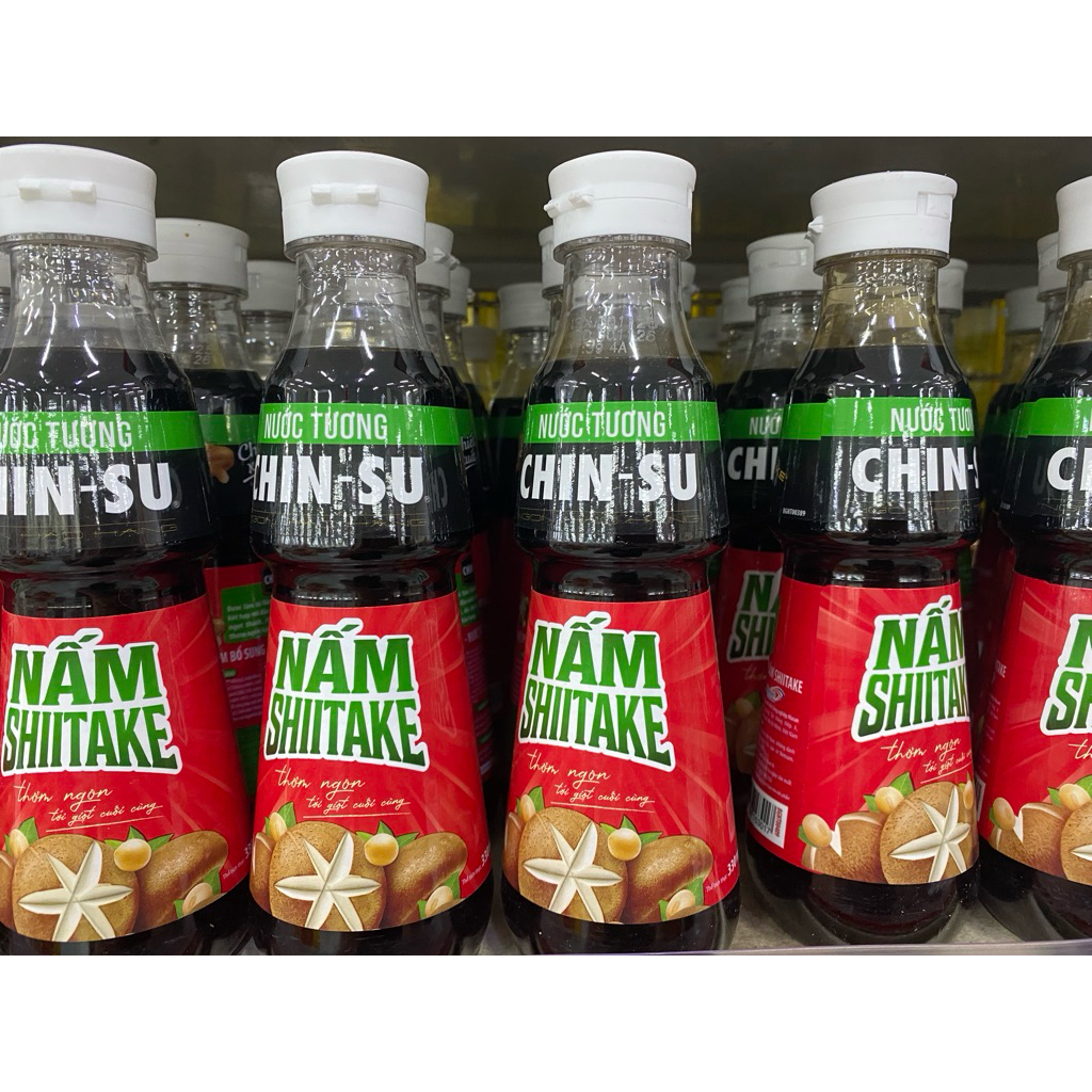 Nước tương chin su nấm shitake/chinsu tỏi ớt ngon đậm vị