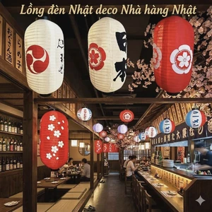 Lồng đèn phong cách Nhật 12inch 30x55cm/10in 23x45cm/30x30cm