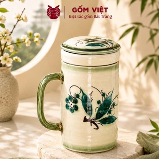 Cốc, ly lọc trà, uống nước nhiều họa tiết vẽ tay thủ công cao cấp - Gốm sứ Bát Tràng - Gốm Việt