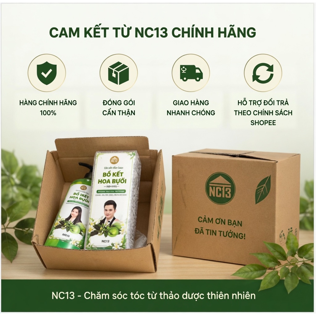 Dầu Gội Thảo Dược Bồ Kết Hoa Bưởi Nano Bạc NCT3 300ml Cho Tóc Mềm Mượt