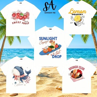 {HOẢ TỐC} Áo thun Boxy form rộng SUMMER thời trang nam nữ -premium Cotton 250gsm 2 Chiều