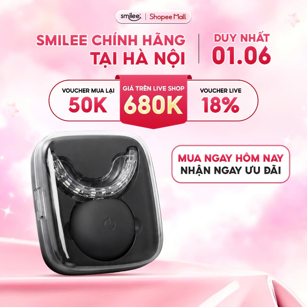 ĐÈN HỖ TRỢ TRẮNG RĂNG SMILEE EXTRA VỚI CÔNG NGHỆ ĐÈN LED 2 CHẾ ĐỘ