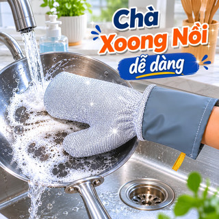 ( Phiên Bản Da PU ) Găng Tay Vệ Sinh Nhà Bếp VÒM DECOR,Tạo Bọt Nhanh,Làm Sạch Hiệu Quả,Ngăn Bẩn & Hóa Chất,Không Bám Mùi