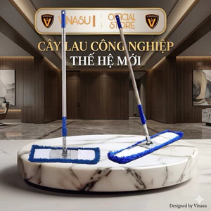 Cây lau nhà công nghiệp,cây lau san hô 40cm và 60cm sợi microfiber bản cũ có tăng đưa điều chỉnh độ dài