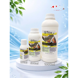 Detox W+ 500ml KHỬ CLO, CLORINE NƯỚC MÁY SIÊU TIẾT KIỆM, NGAY LẬP TỨC cho hồ cá cảnh, bể thuỷ sinh, hồ cá Koi
