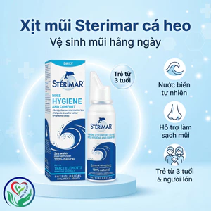 Xịt mũi Sterimar Nose Hygiene and Comfort vệ sinh mũi hằng ngày cho trẻ từ 3 tuổi và người lớn