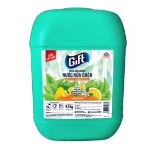Nước rửa chén Gift 9.5 kg hương Chanh chính hãng