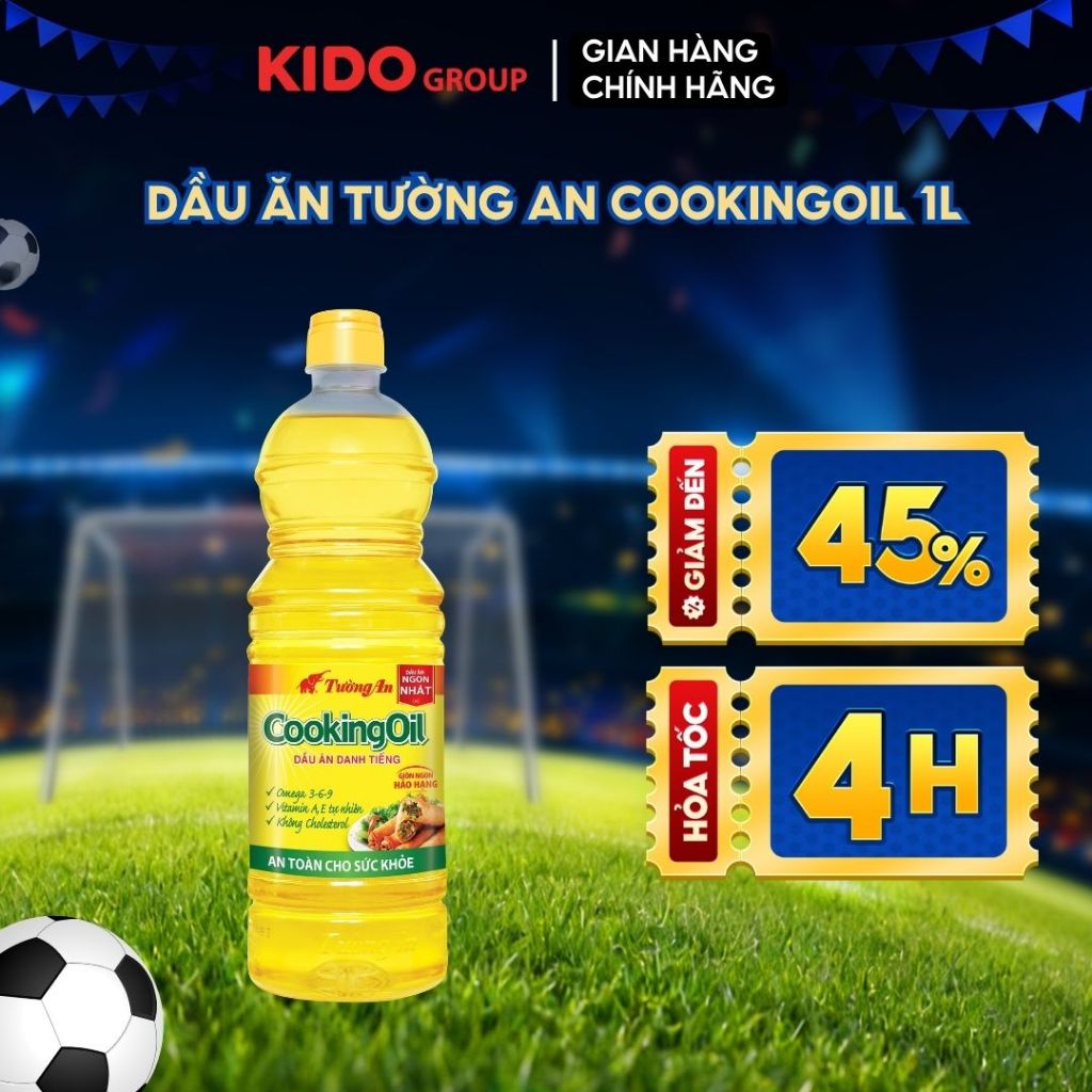 (MUA 3 GIẢM 33%) Dầu Ăn Tường An CookingOil 1L
