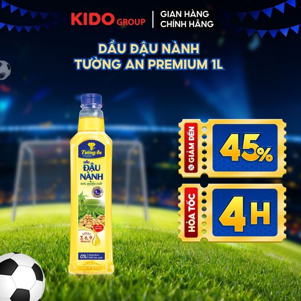 (MUA 3 GIẢM 30%) Dầu Đậu Nành Tường An Premium 1L