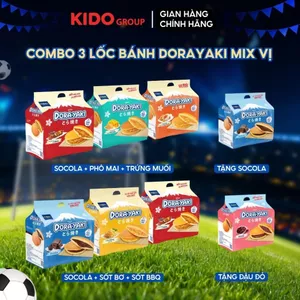 Combo 3 Lốc Bánh Dorayaki I Cấu trúc bánh siêu mềm mịn, chuẩn Bakery