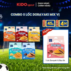 Combo 5 Lốc Dorayaki (Phô Mai + Xốt Bơ + Trứng muối + BBQ + Socola)