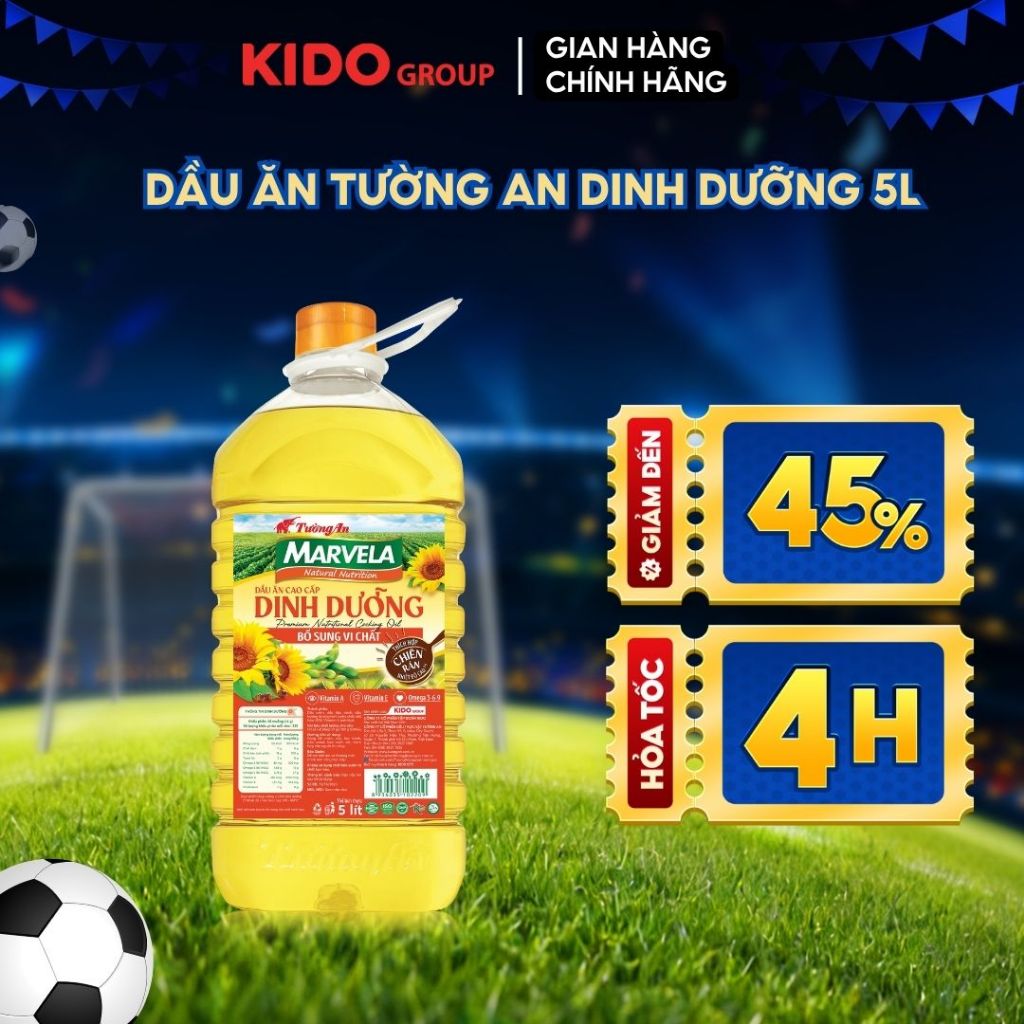 Dầu Ăn Tường An Dinh Dưỡng Marvela 5L