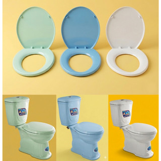 NẮP BỒN CẦU PHỔ THÔNG MÀU TRẮNG, XANH NGỌC, XANH BIỂN