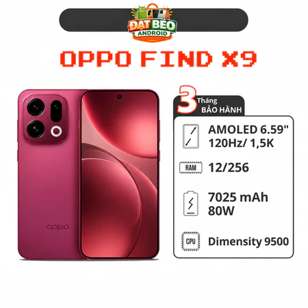 OPPO Find X9 5G 12GB/256GB Fullbox Like New 99% Nội Địa Máy Đẹp Zin Nguyên Bản BH 3 THÁNG