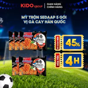 Combo 5 gói Mì Trộn Sedaap Vị Gà Cay Hàn Quốc 87g